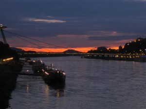 Sonnenuntergang Bratislava